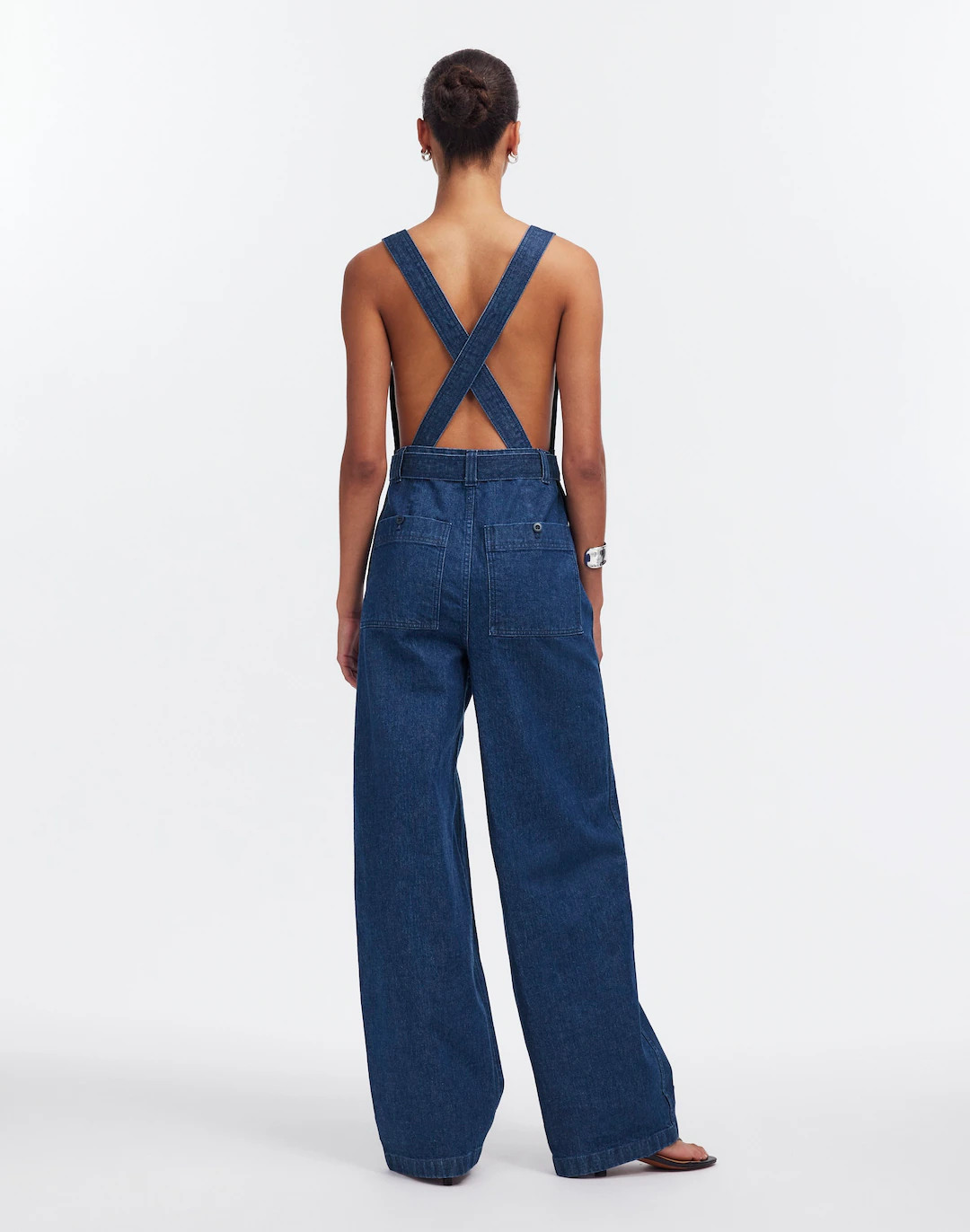 Denim Cross-Back Jumpsuit in Cason Wash | Madewell