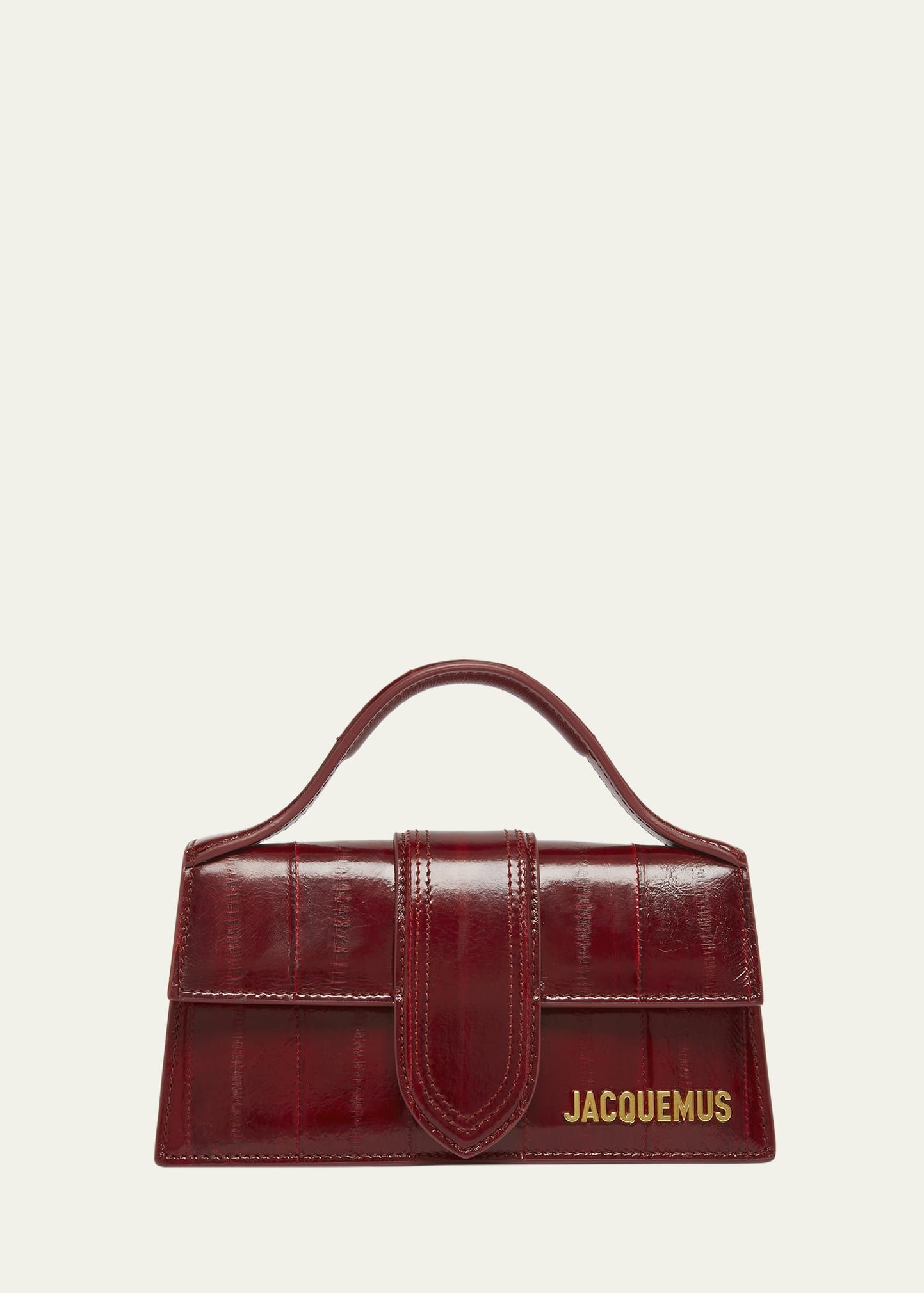 Jacquemus Le Bambino Patent Top-Handle Bag | Bergdorf Goodman