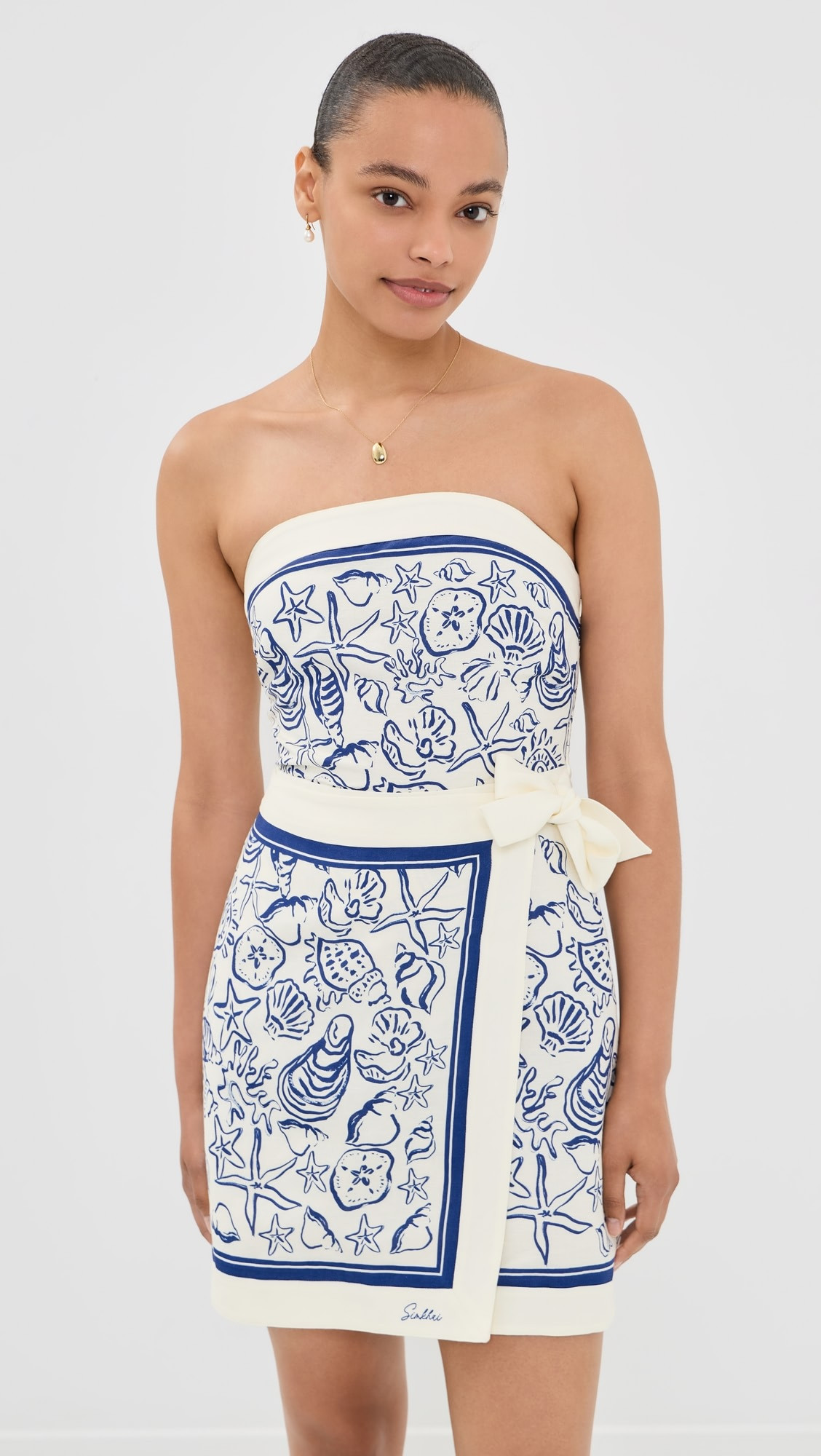 SIMKHAI Darbie Linen Bustier Mini Dress | Shopbop | Shopbop