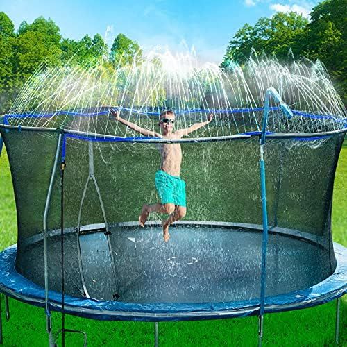 Bobor Trampoline Sprinkler for Kids, Outdoor Trampoline Backyard Water Park Sprinkler Fun Summer ... | Amazon (US)