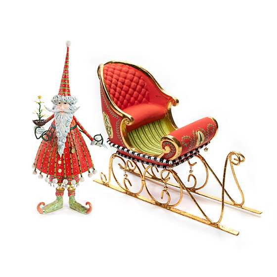 Patience Brewster Dash Away Santa & Sleigh Figure Set | MacKenzie-Childs
