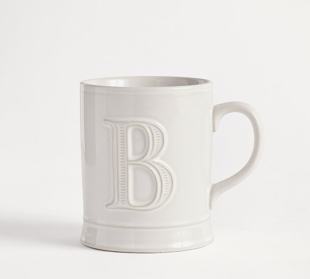 Embossed Alphabet Mug | Pottery Barn (US)