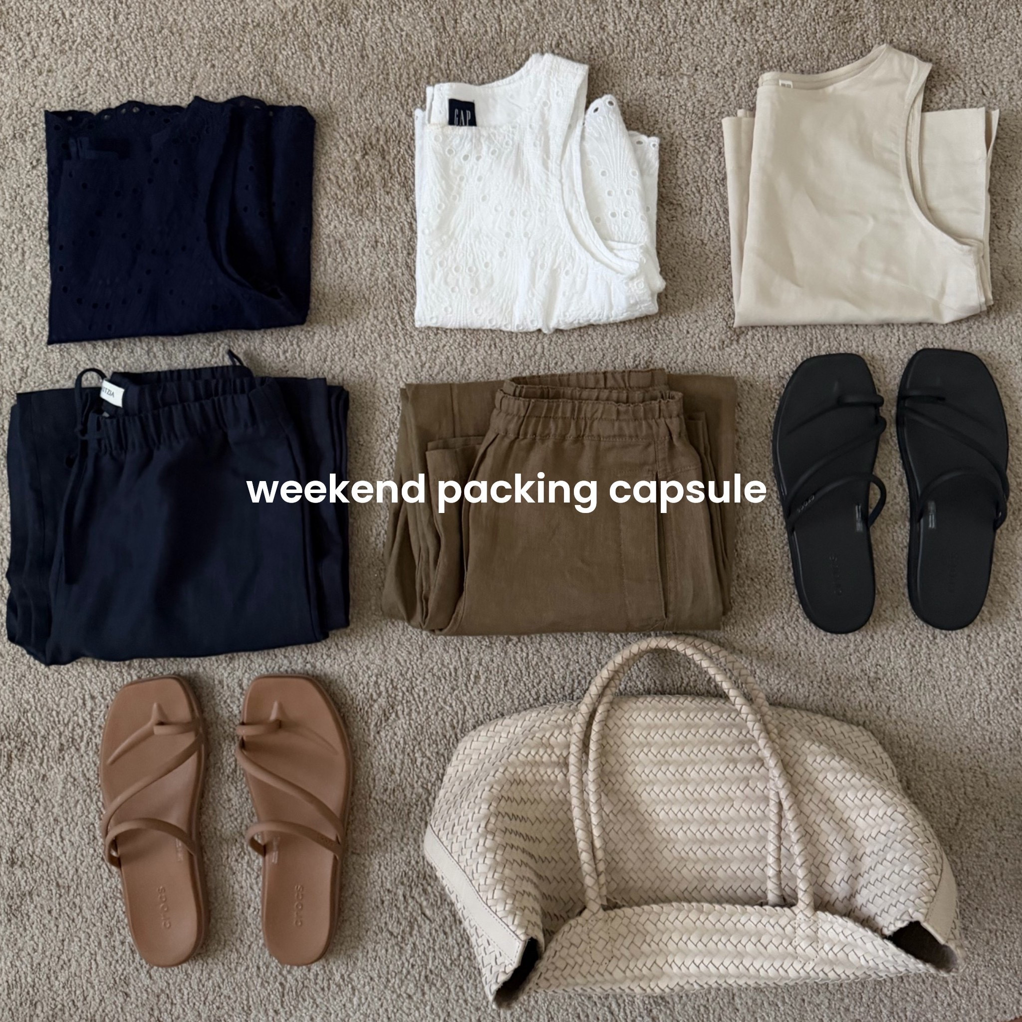 Weekend packing capsule 

Summer style / summer outfits / travel outfits

#LTKootd #LTKTravel