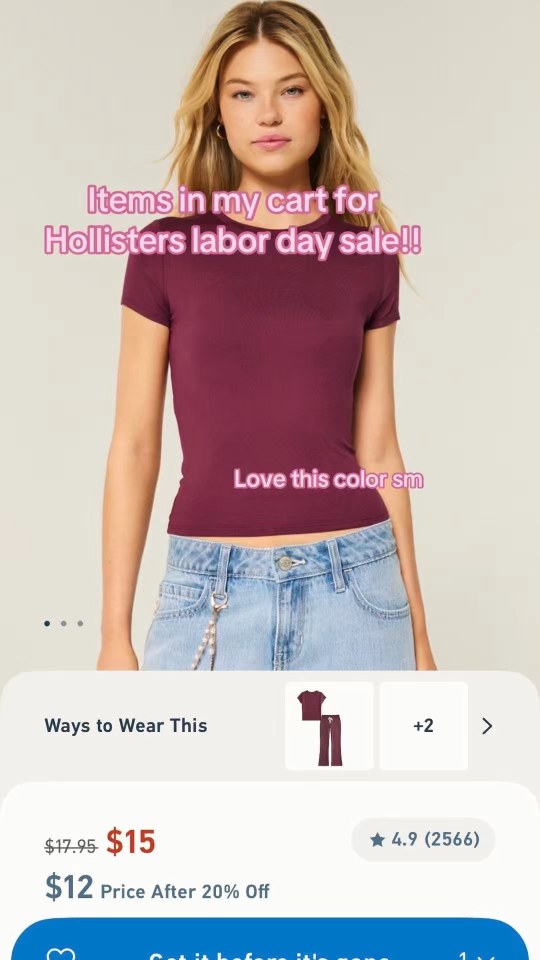 Hollister labor day sale finds!

#LTKStyleTip