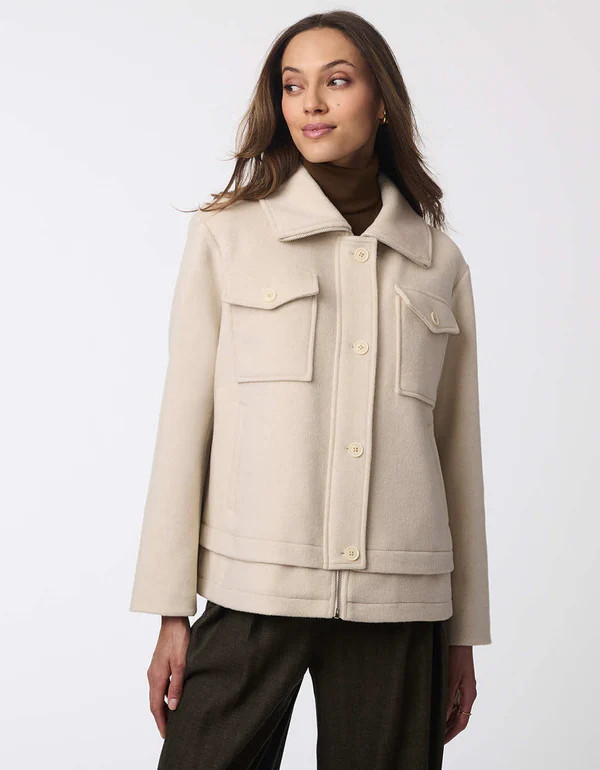 Metro Haven Wool Jacket | Bernardo Fashions