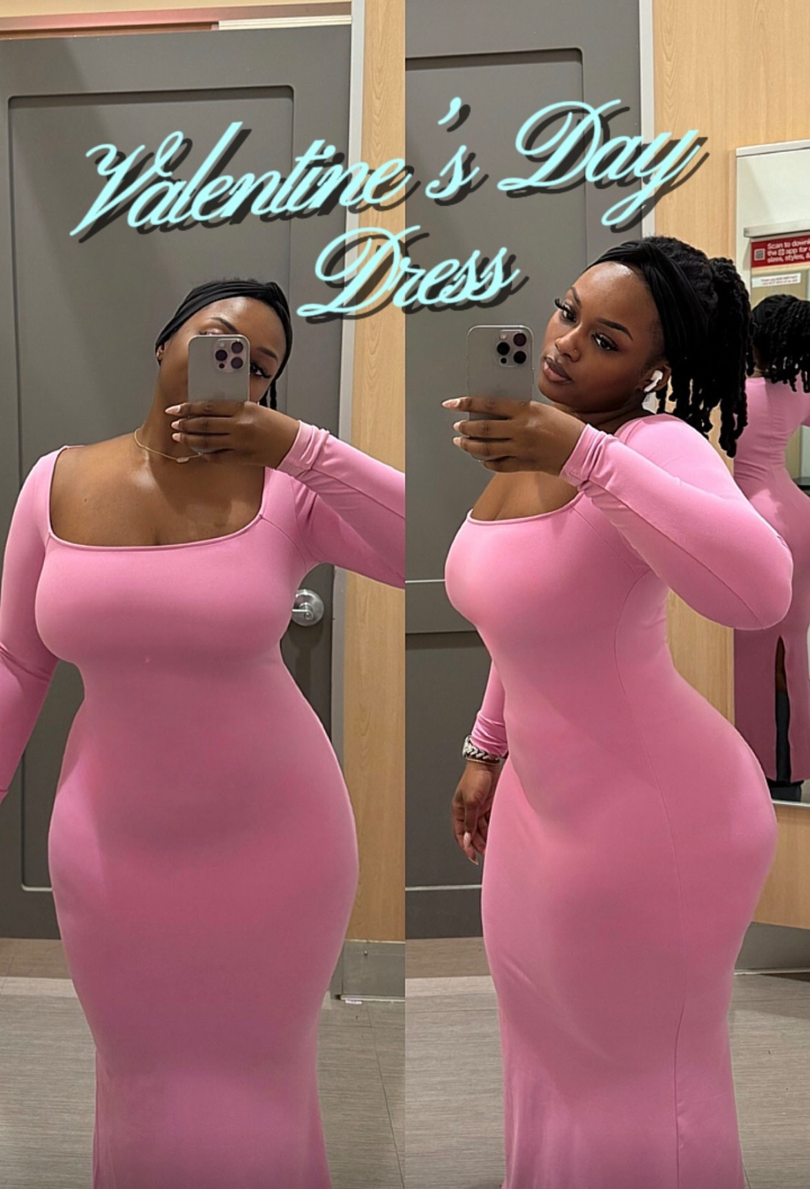 Barbie pink Valentine’s Day affordable luxe dress 👗 super comfortable & form fitting no shapewear needed! Dress ideas & date night outfit ideas 

#LTKootd #LTKValentine #LTKSaleAlert