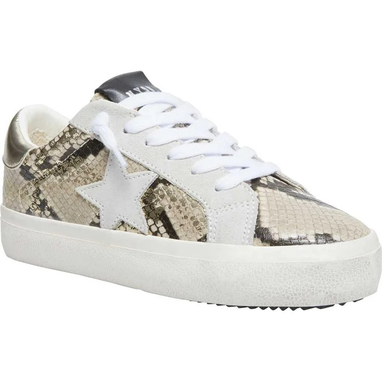 Women's Steve Madden Starling Perforated Sneaker Gold Snake Synthetic 6.5 M | Walmart (US)