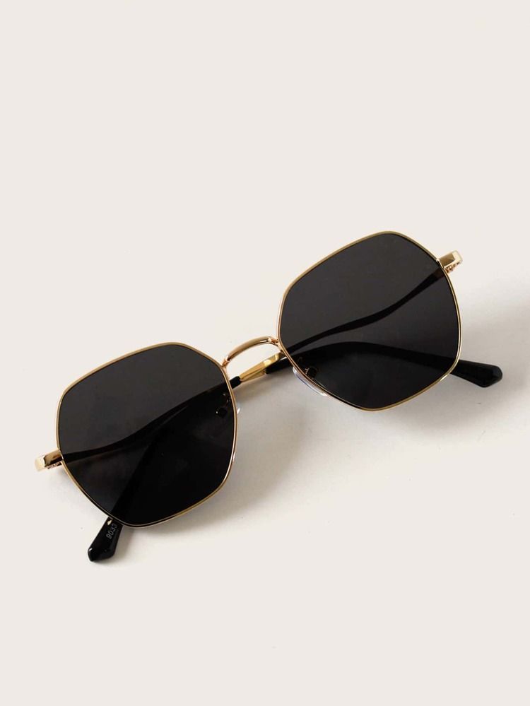 Metal Frame Fashion Glasses With Case | SHEIN