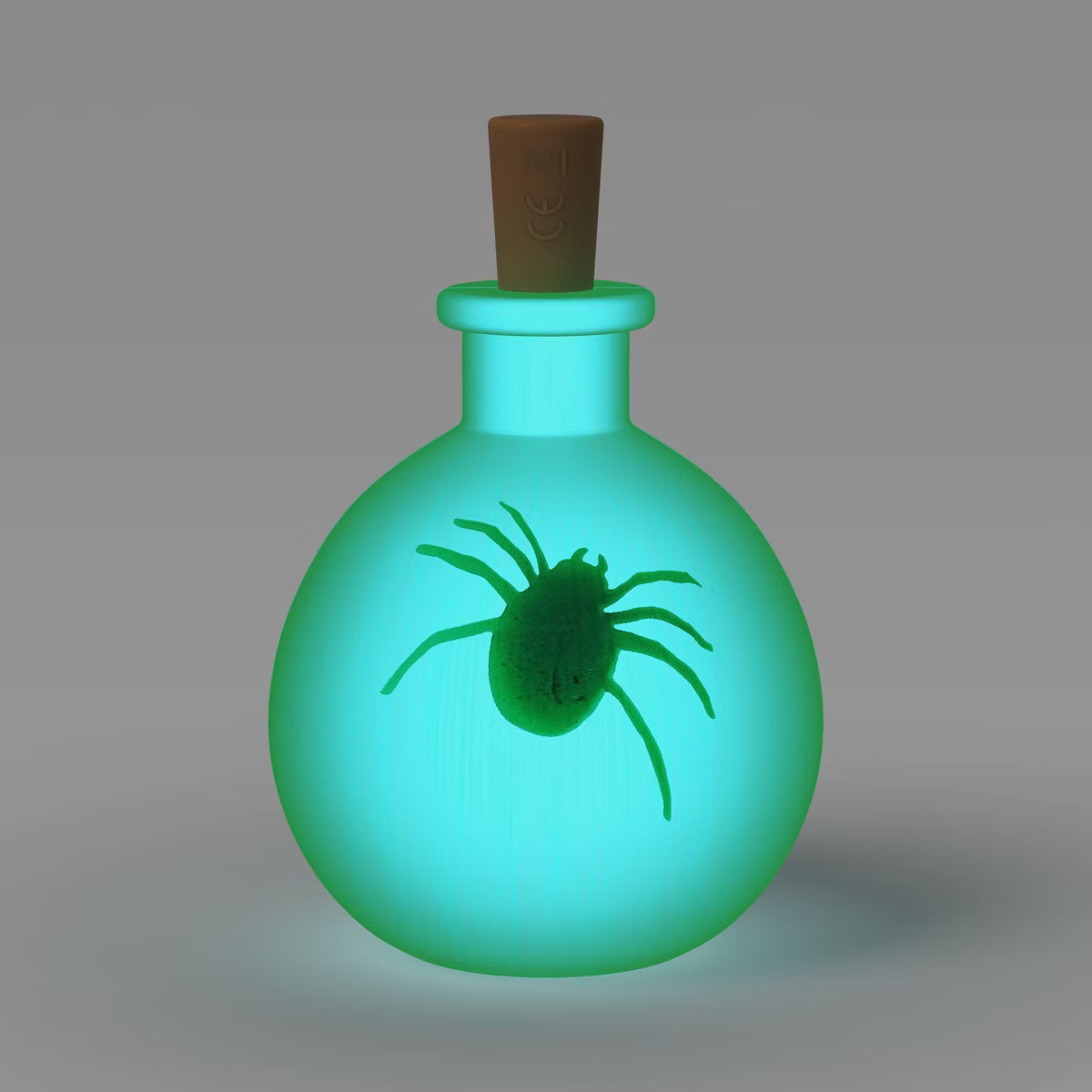 Lit Plastic Bottle Spider Figurine - Hyde and EEK! Boutique™ Neon Green | Target