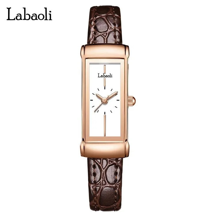EXPLOJOY Women's Rectangle Quartz Watch – Waterproof Leather Strap & Minimalist Dial | Walmart (US)