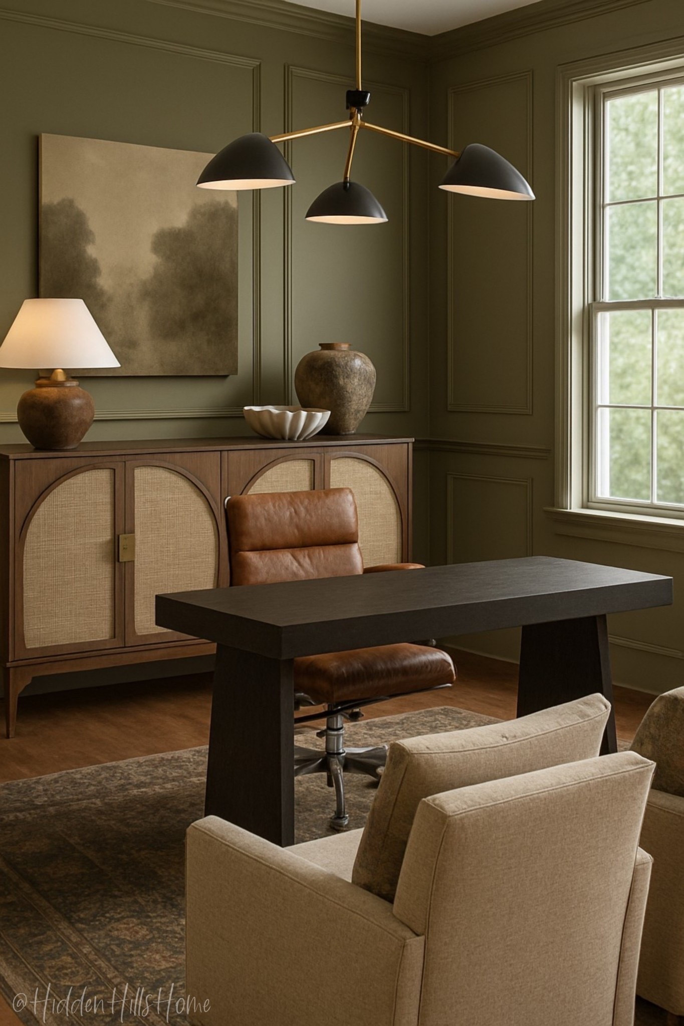 Home office decor, office inspiration, office chair, home decor ideas, desk, moody home office, work from home #office

#LTKHome #LTKSaleAlert #LTKSeasonal