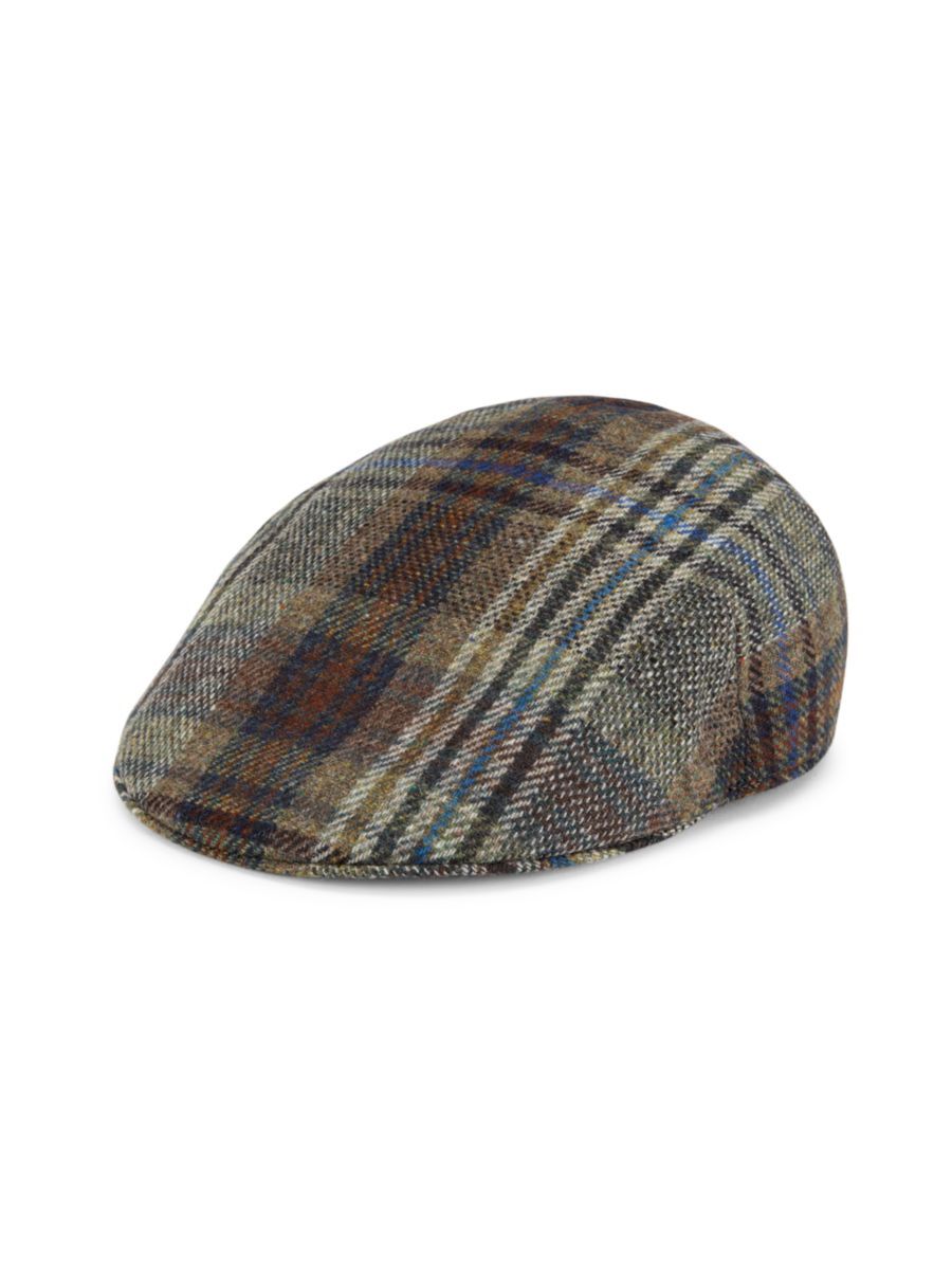 Saks Fifth Avenue COLLECTION Plaid Wool Flat Cap | Saks Fifth Avenue