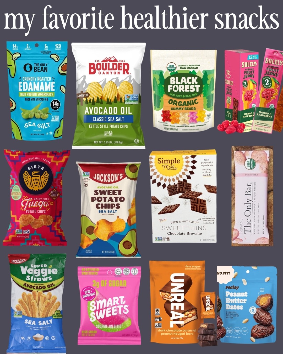 Some of my favorite healthier snacks and candy 

#LTKfitnessgoals #LTKmorningroutine #LTKfoodie