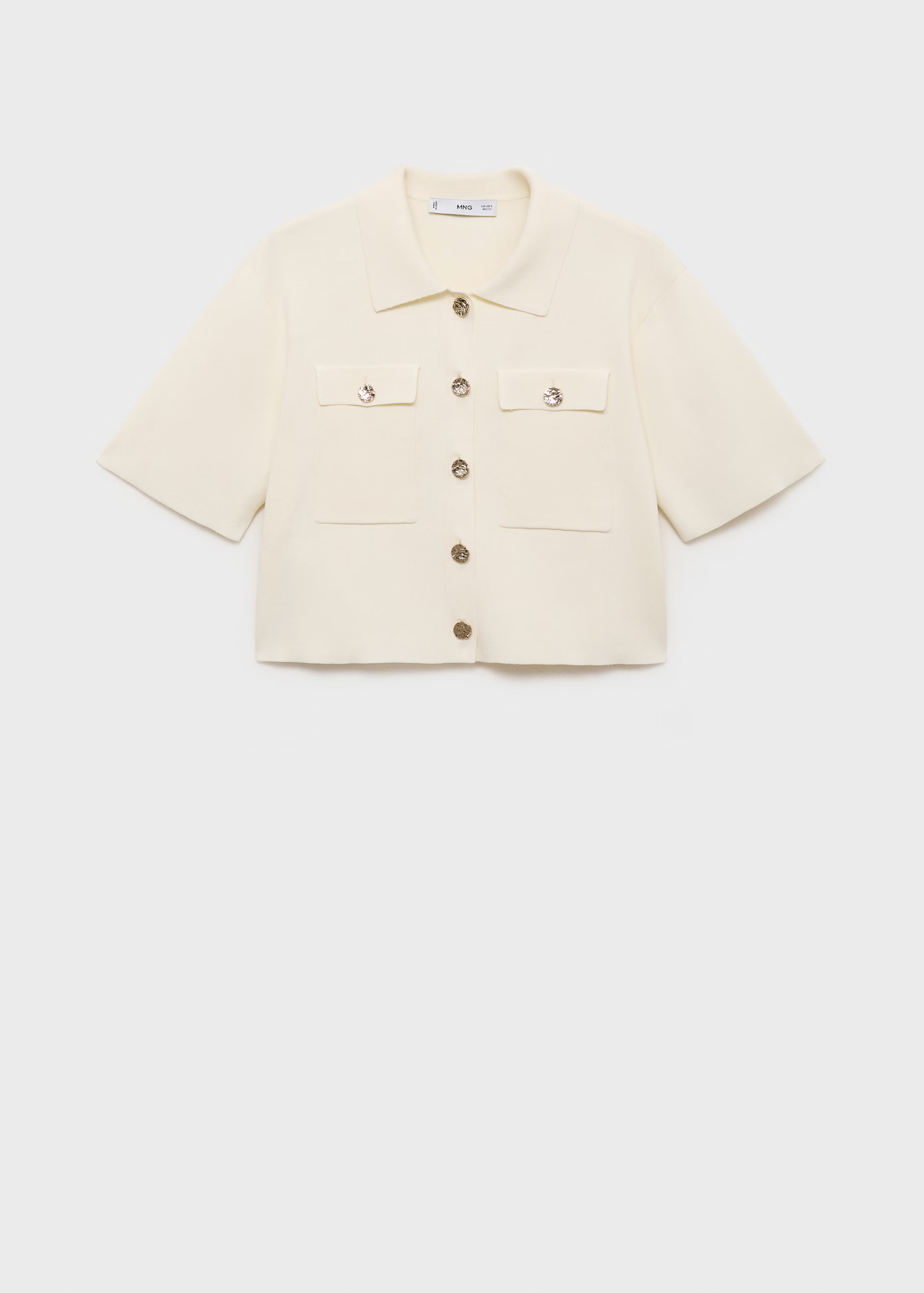 Short-sleeved knitted jacket - Women | MANGO United Kingdom | MANGO (UK)