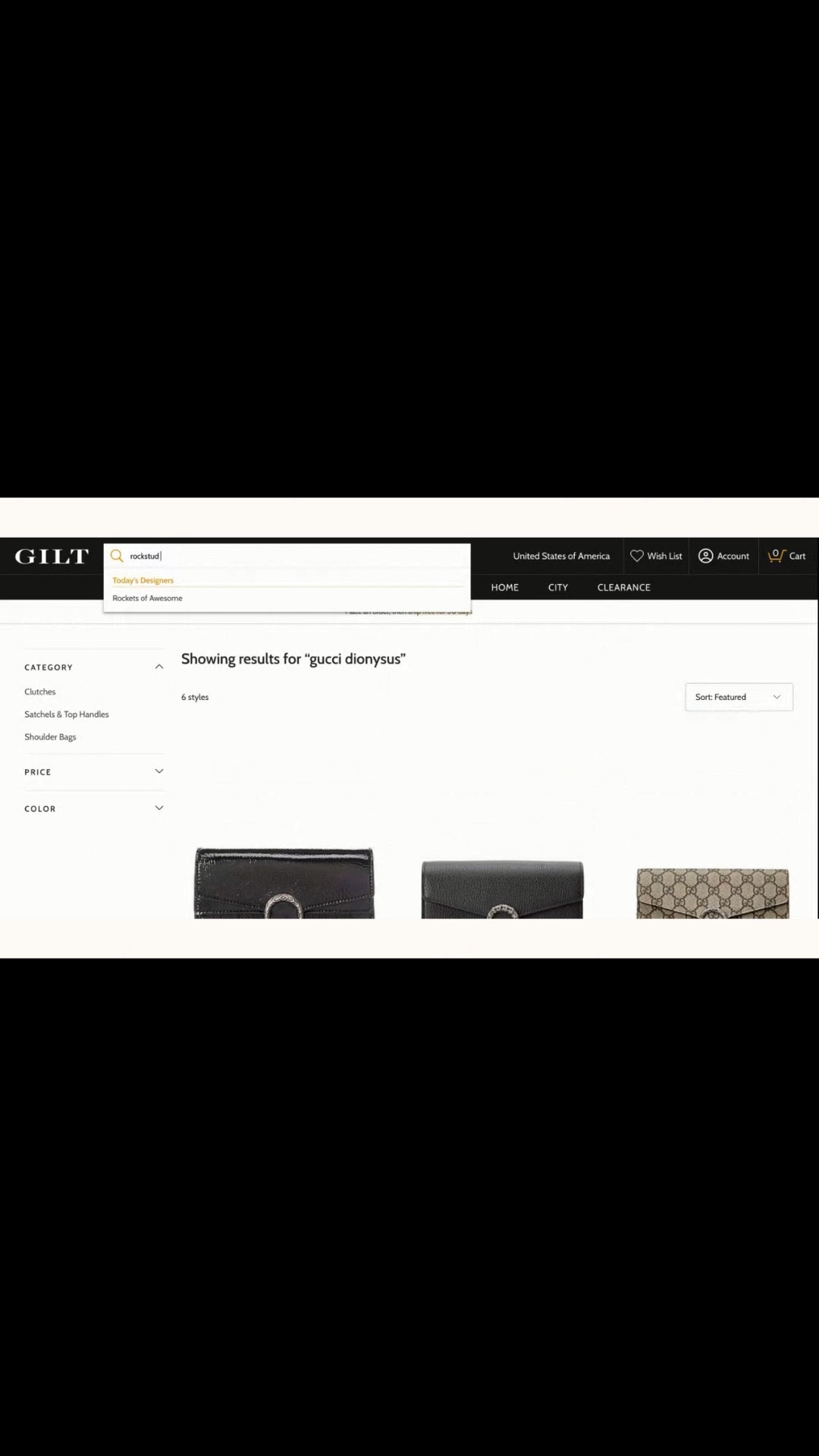 Searching for a unique , special item and can’t find it on Google? Use GILT’s search to see what you can find! 

Sign up for free to get exclusive access to designer boutiques like my Gucci handbag and shop at incredible prices, up to 70% off retail prices. 
* New sales are launched daily. So worth it! 

#LTKItBag #LTKSaleAlert #LTKGiftGuide