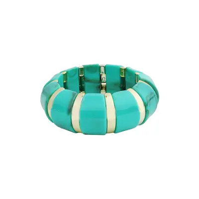 Panacea Resin Domed Stretch Bracelet in Turquoise at Nordstrom | Nordstrom