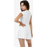 White Tennis Skirt (Short Skirts for Women), White / M by Los Angeles Apparel | Los Angeles Apparel