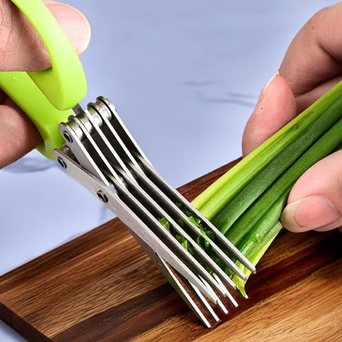 Multi-Function Stainless Steel Kitchen Scissors Herb Cutter Vegetable Shears for Chopping Onion and Cooking Scissors | Amazon (US)