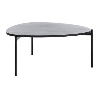 Sven Coffee Table Dark Gray Oak/Black - Safavieh | Target