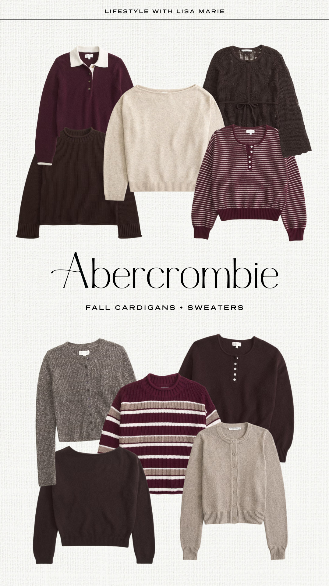 Abercrombie fall cardigans and sweaters! Lightweight and crochet cardigans. Button down sweaters and cardigans. Pullovers. Off the shoulder sweaters. Transitional layers, jackets and sweaters. Elevated casual outfits. Sweatshirts.

#LTKSeasonal #LTKSaleAlert #LTKPetite