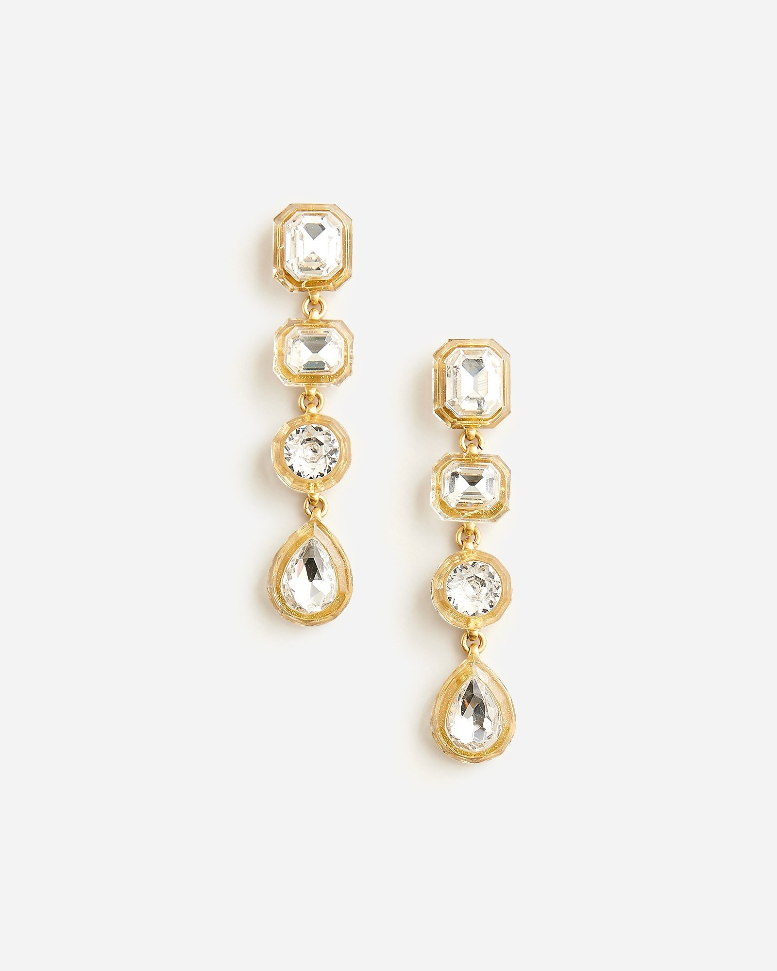 Geometric acetate drop earrings | J. Crew US