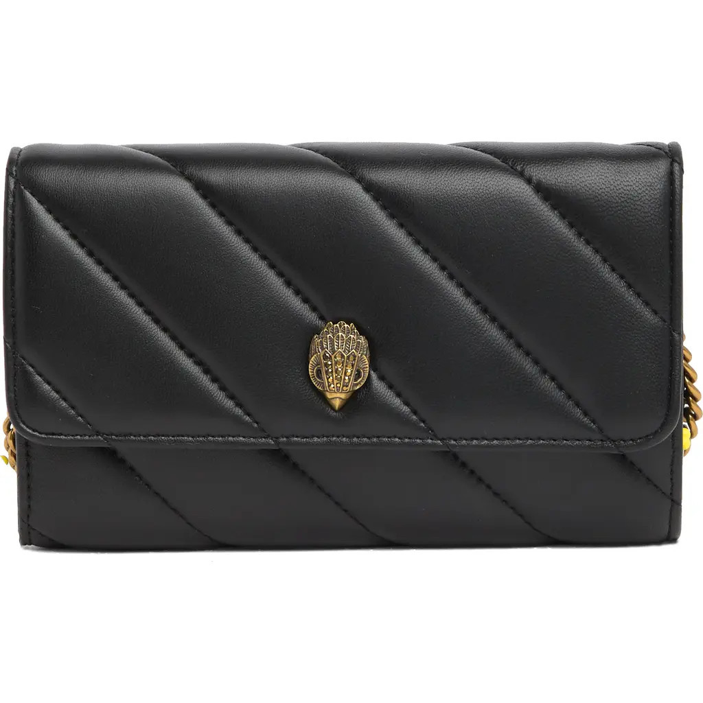 Kurt Geiger London Soho Leather Wallet on Chain in Black at Nordstrom Rack | Nordstrom Rack
