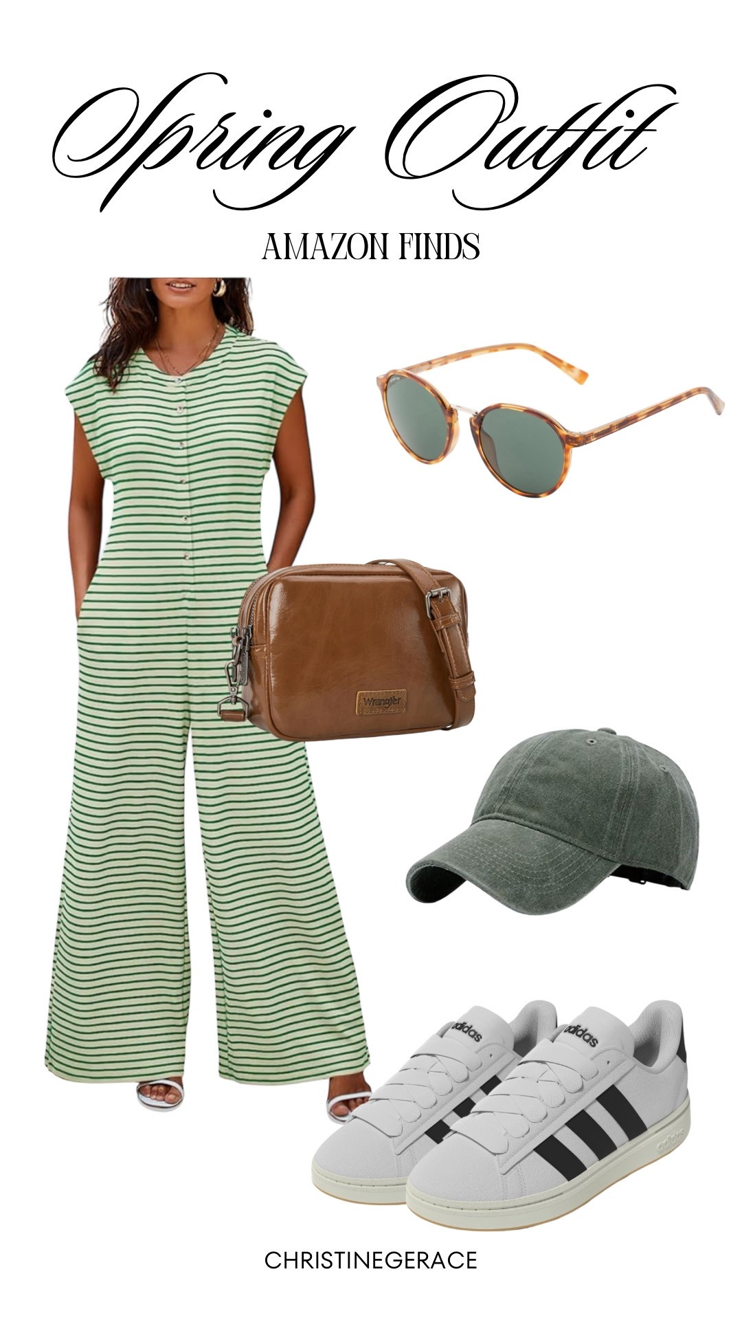 Spring outfit inspo ! Found this cute trending romper on Amazon & some fun accessories to go with it 

#springoutfit #ootd #amazonfinds #amazonfashion

#LTKSeasonal #LTKStyleTip #LTKFindsUnder50