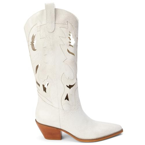 Matisse Women's Alice Western Boot, Vintage White, 10 | Amazon (US)