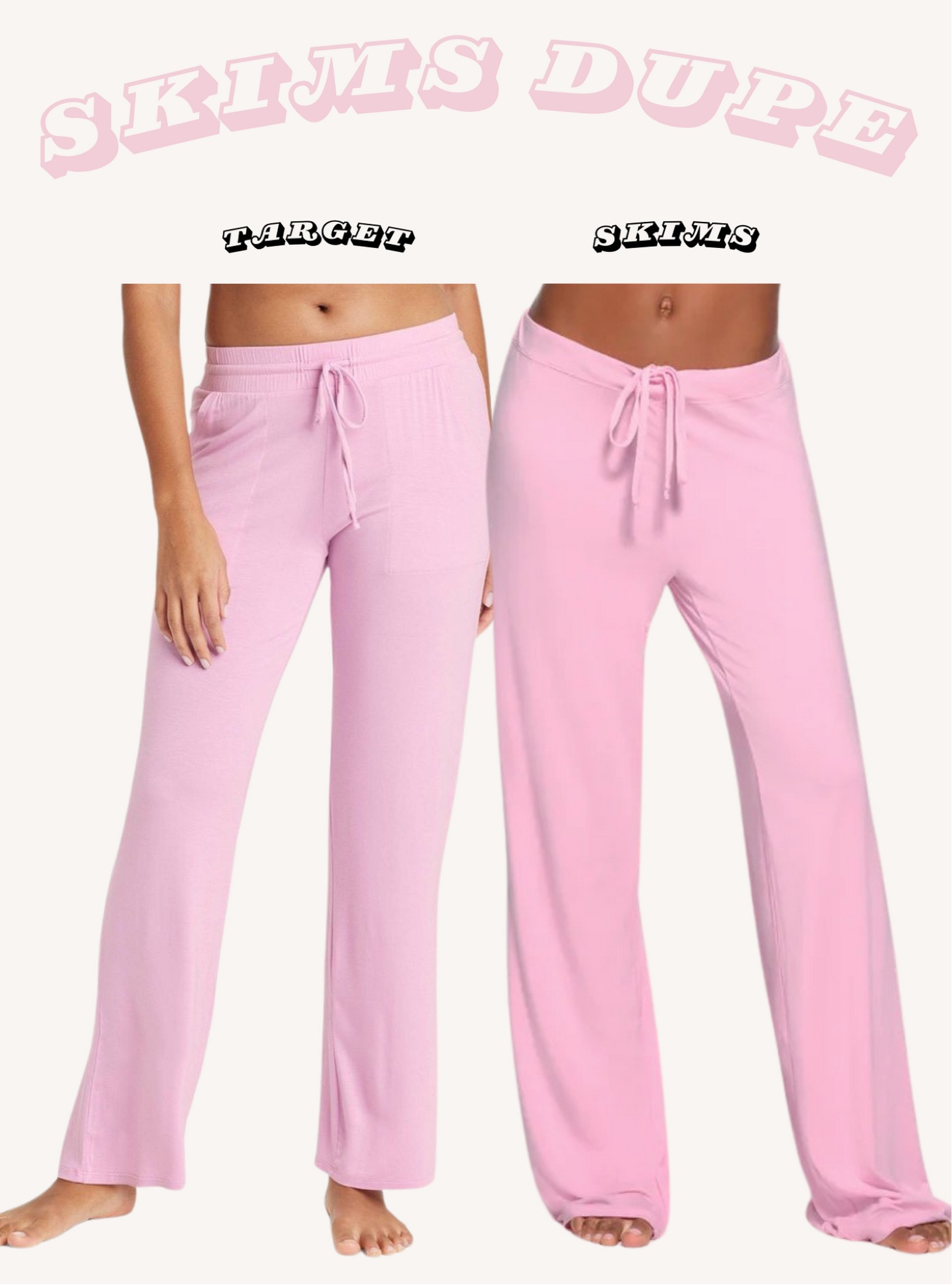 Skims dupe!! At Target for only $17.99!! 
#skims #dupe #skimsdupe #target #sleepwear #loungepants 

#LTKfindsunder50 #LTKMostLoved #LTKGiftGuide