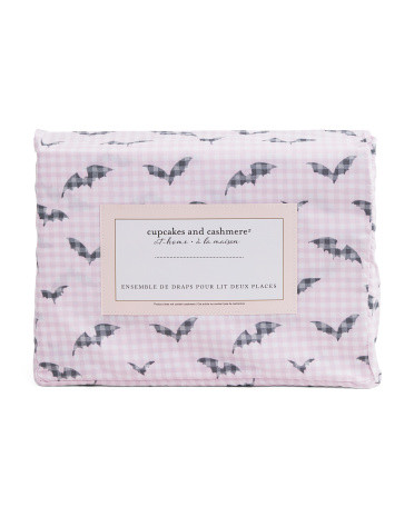 Gingham Bat Picnic Sheet Set | TJ Maxx