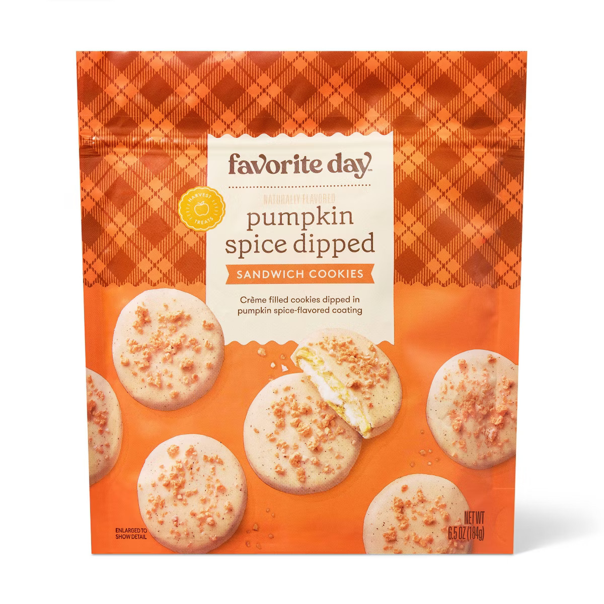 Fall Harvest Pumpkin Spice Dipped Sandwich Cookies - 6.5oz - Favorite Day™ | Target