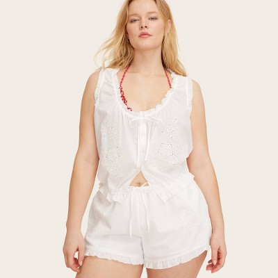 Women's Shell Tank Top - Parke x Target Cream XXL | Target