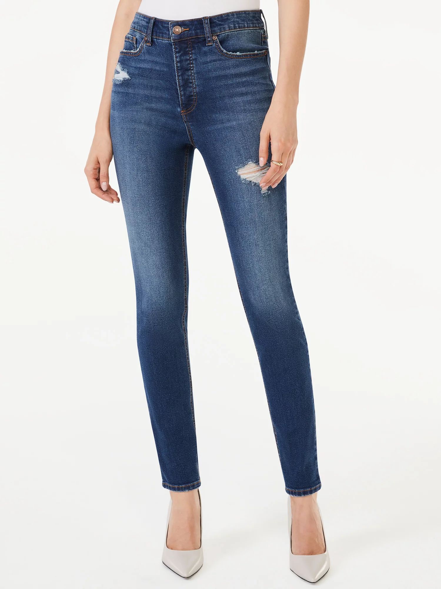 Scoop Women's Essential Skinny Jeans | Walmart (US)