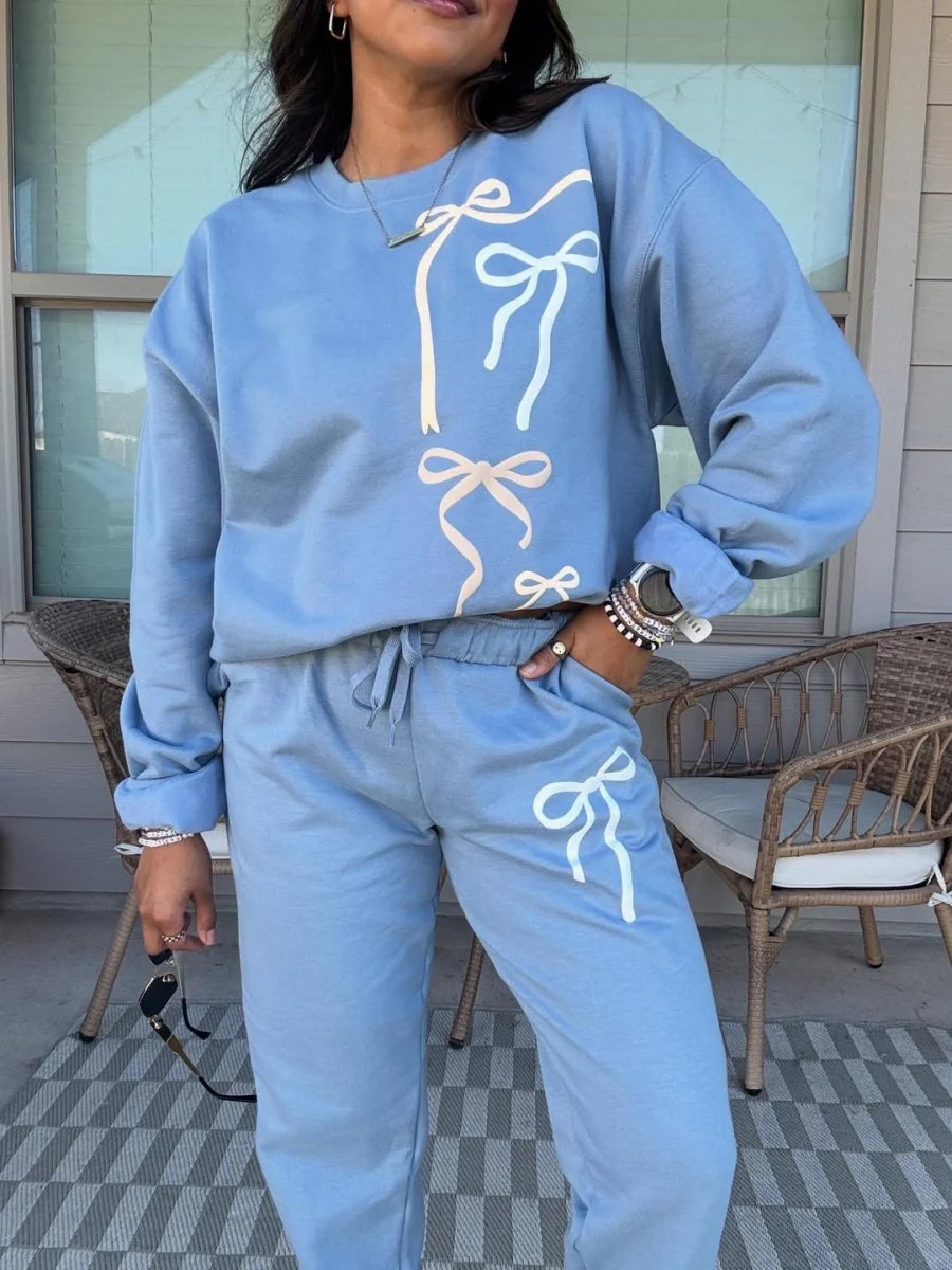 PUFF 'All The Bows' Lounge Set | United Monograms