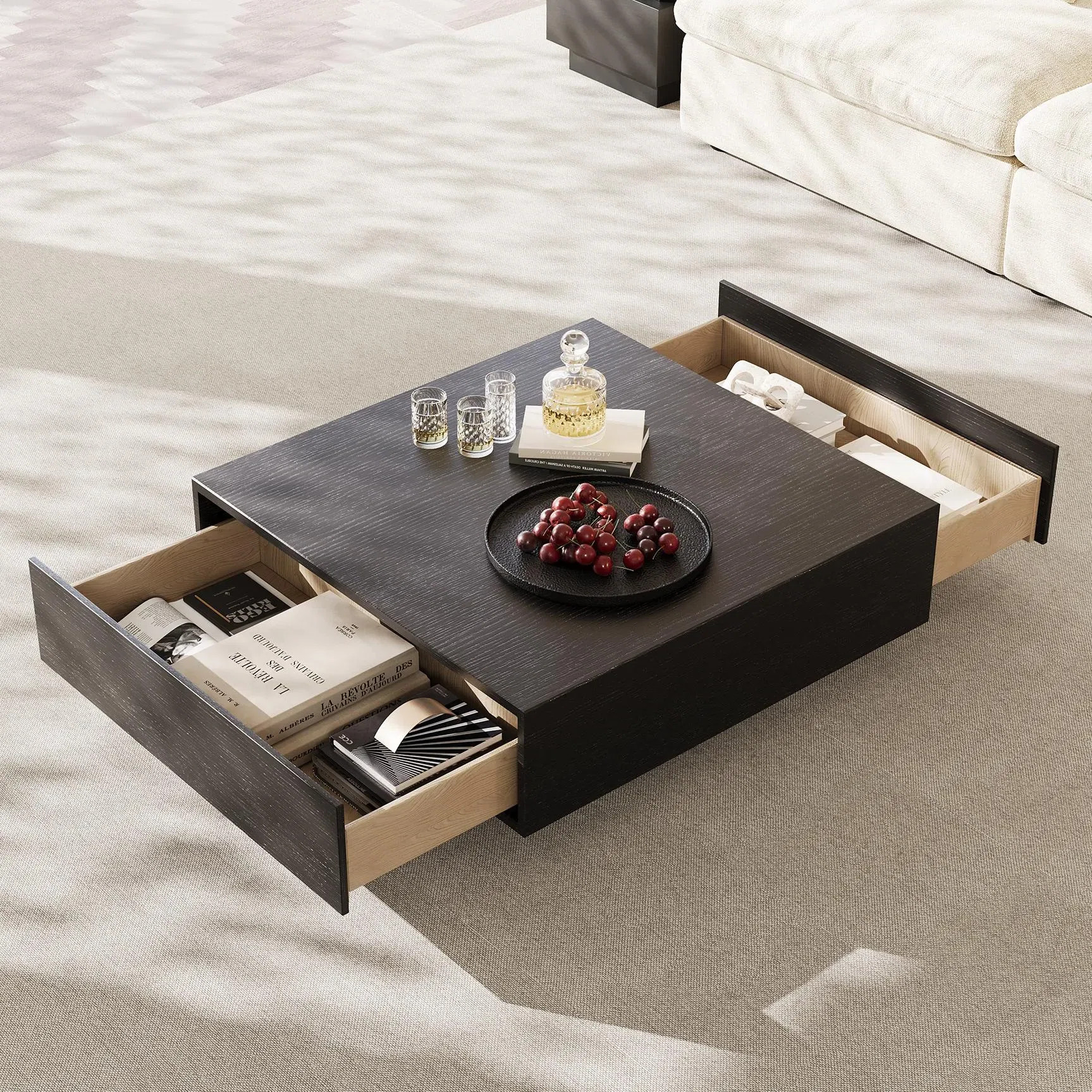 Cristyle Wood Living Room Table, Square Coffee Table, Fully-assembled | Wayfair North America