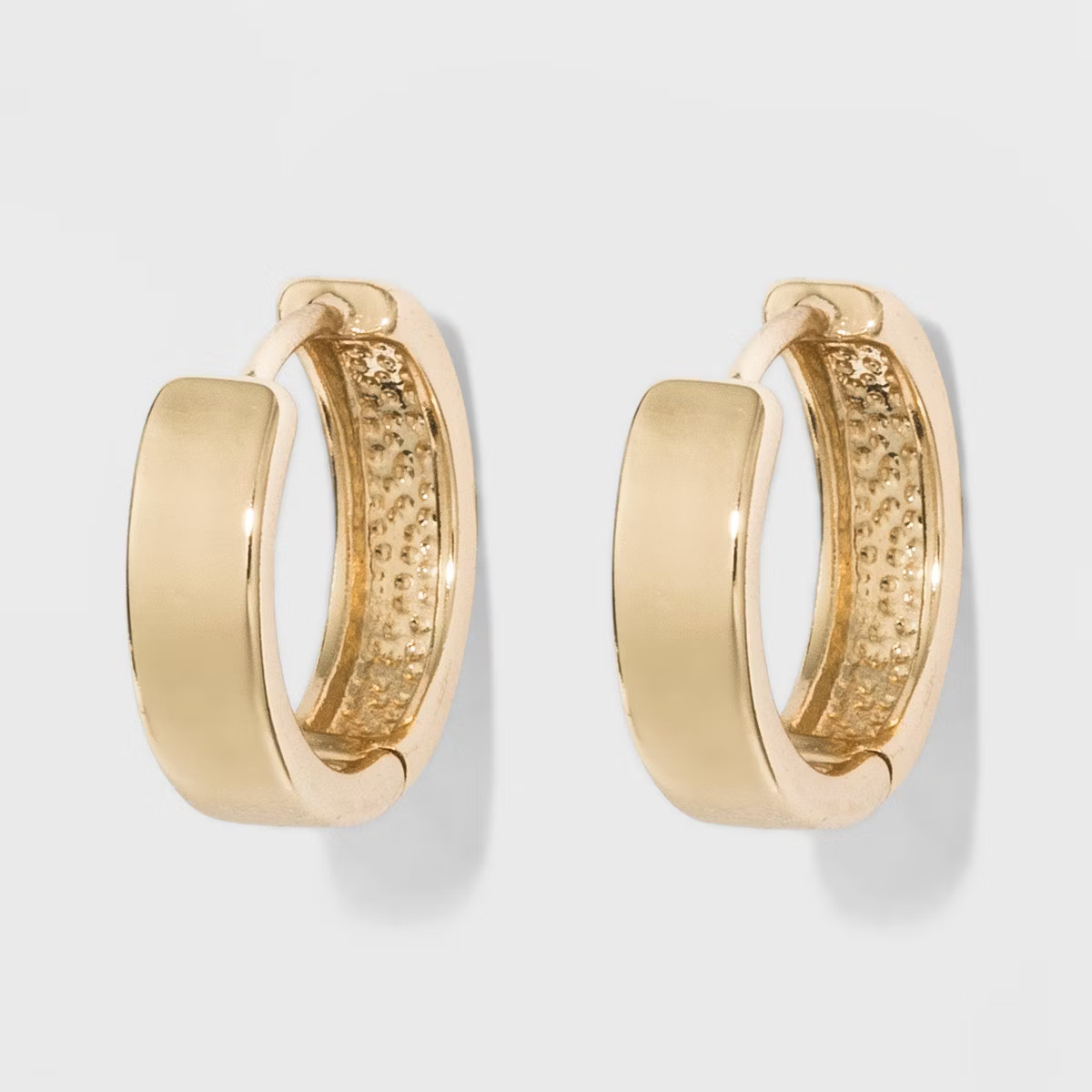 Medium Huggie Hoop Earrings - A New Day™ Gold | Target