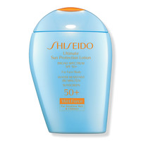 Shiseido Ultimate Sun Protection Lotion Broad Spectrum SPF 50+ WetForce for Sensitive Skin and Child | Ulta
