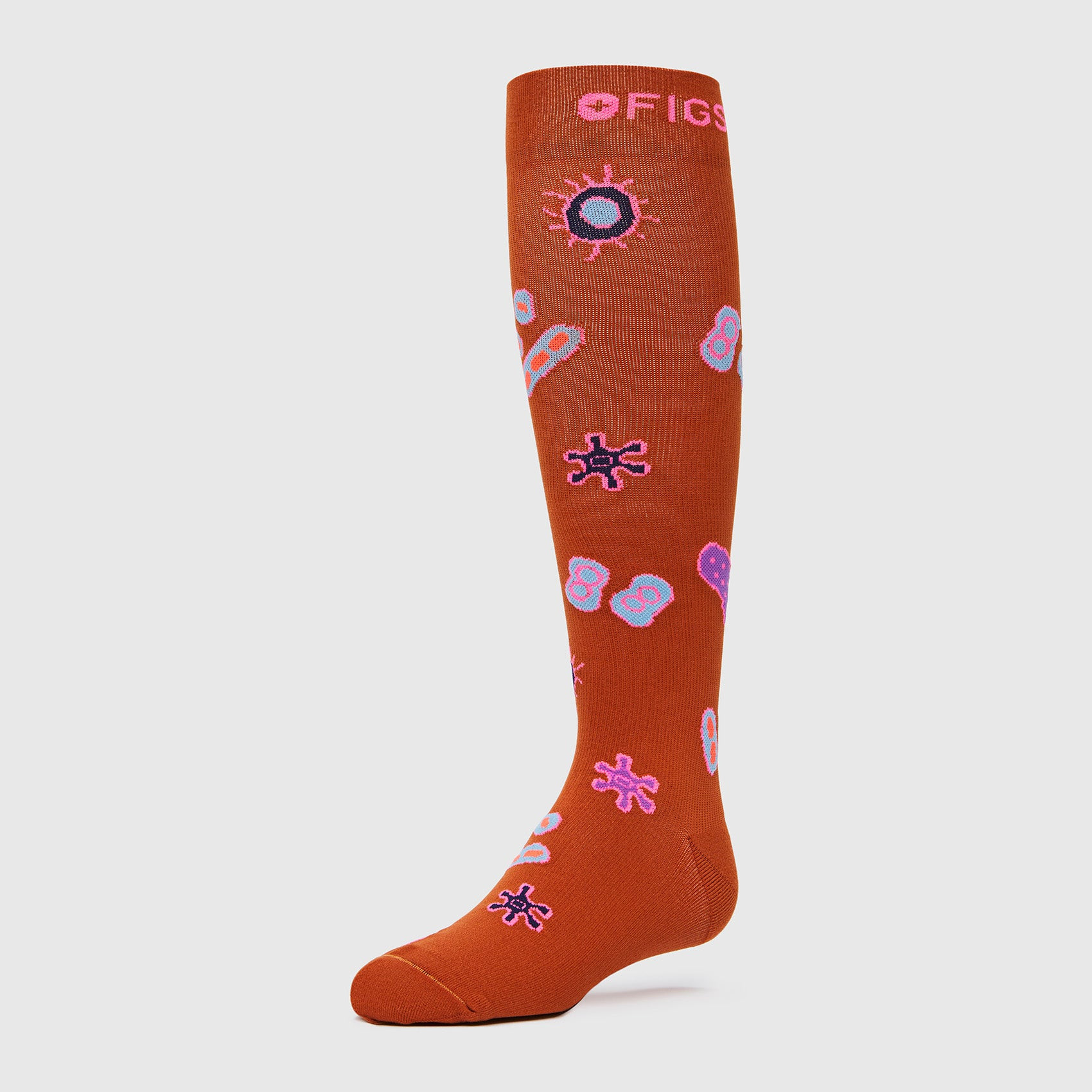 Women’s Ex-Cell-Ent Compression Socks  - EX-CELL-ENT/Terracotta · FIGS | FIGS