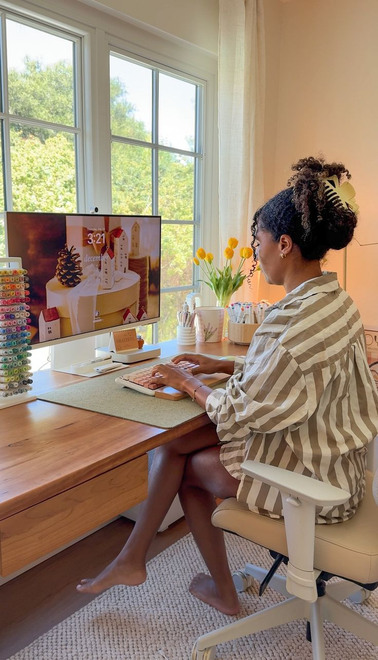 cozy desk setup ideas for the new season 🌻🤎 

 #LTKHome