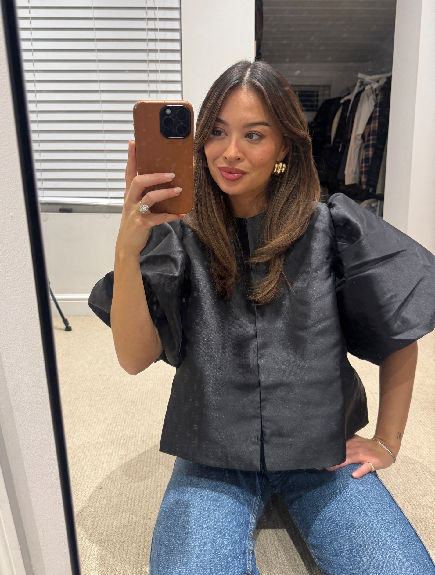 What I wore to the theatre 🫶🏼 jeans and a nice top never fails! My exact top is from By Malina, but have also linked some high street alternatives ✨ #bymalina #festive #eveninglook 

#LTKfestive #LTKuk #LTKautumn