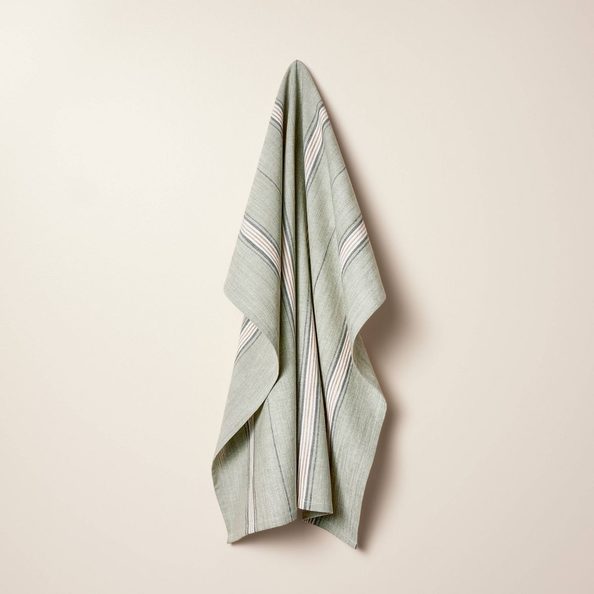 Twill Stripe Flour Sack Kitchen Towel Sage Green - Hearth & Hand™ with Magnolia | Target