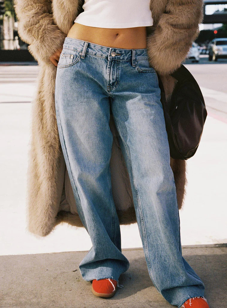 Sabryna Low Rise Jeans Blue | Princess Polly US