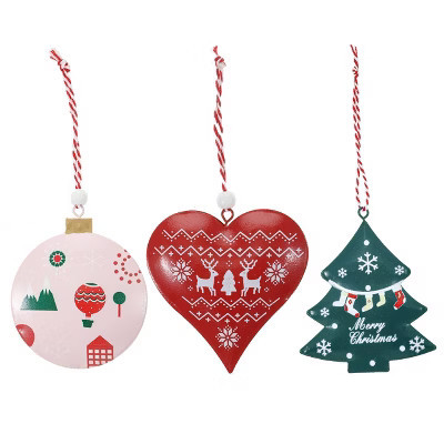 Gloria Duchin 3ct Vintage Metal Christmas Tree Ornaments | Target