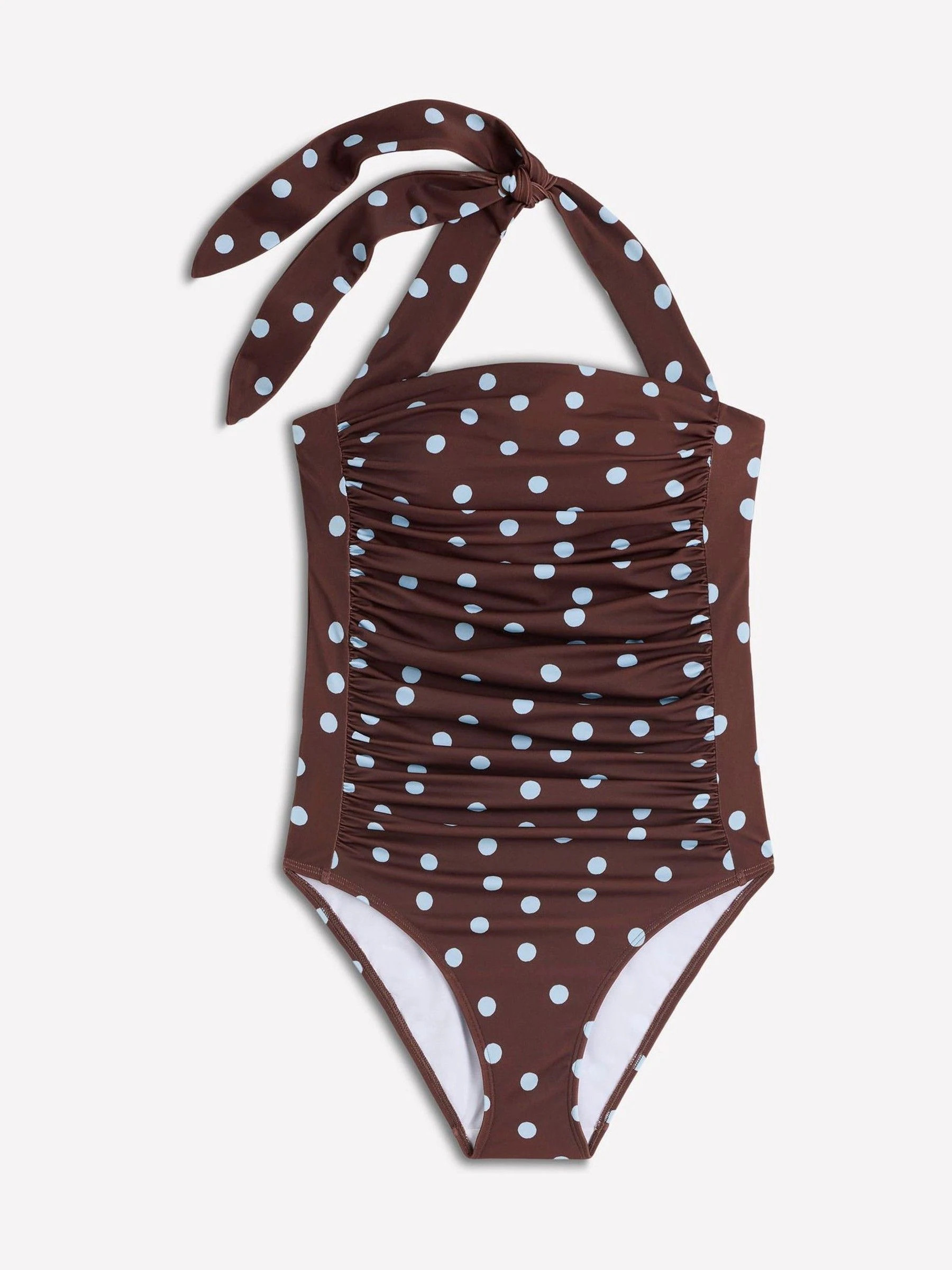 Boden Boden Brown Kythira Ruched Swimsuit | Next US