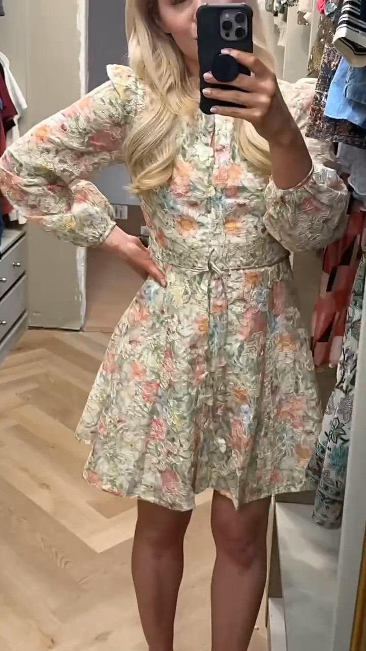 So cute - looks like Zimmermann!
RUNS SMALL across chest (wearing my usual XS but need small)


#LTKSeasonal