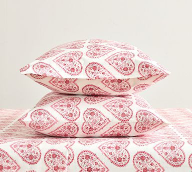 Valentine's Day Heart Pillowcases - Set of 2 | Pottery Barn (US)