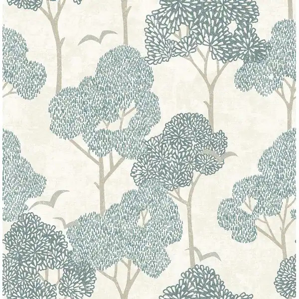 Millie Blue Peel and Stick Wallpaper | Overstock.com Shopping - The Best Deals on Wallpaper | 441... | Bed Bath & Beyond