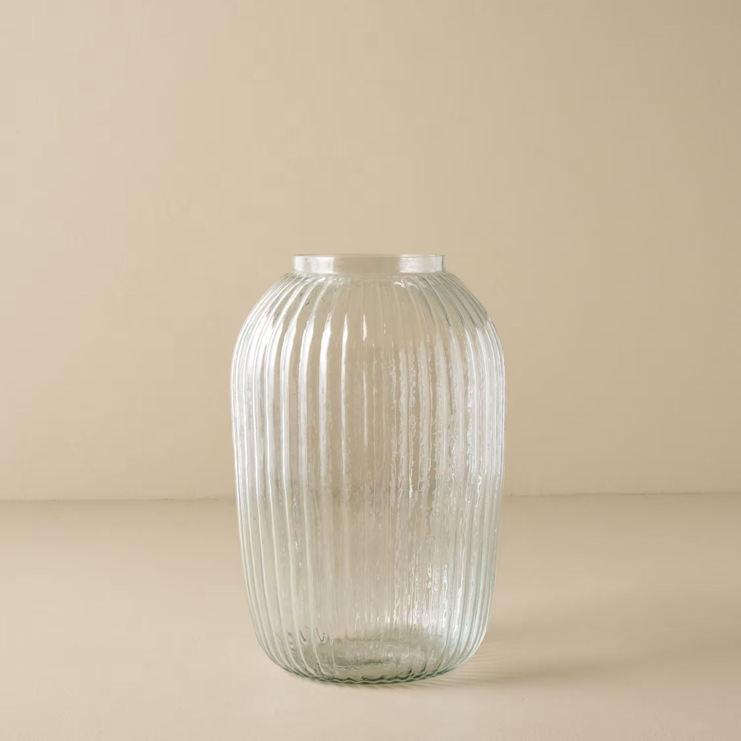 Korenne Ribbed Glass Vase | Magnolia