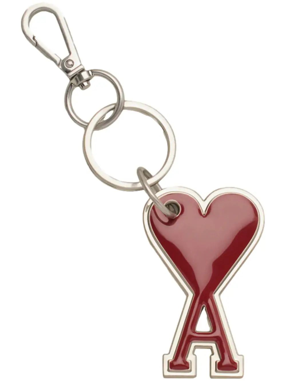 AMI Paris Ami De Coeur-shaped Keyring - Farfetch | Farfetch Global