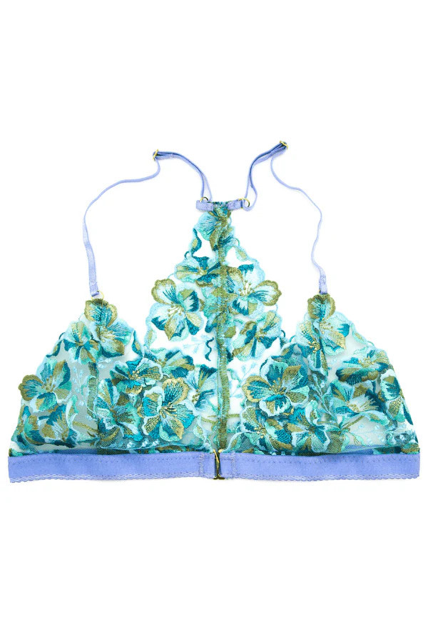 Kenya Full Back Bralette - Blue Kenya / L | Chérie Amour